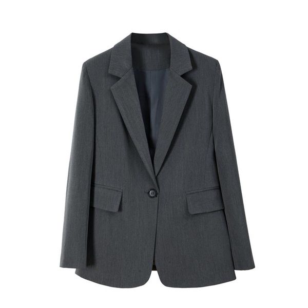 women's suits & blazers fashion gray suit jacket 2021 spring autumn korean one button temperament ladies blazer 24a, White;black
women's suits & blazers fashion gray suit jacket 2021 spring autumn korean one button temperament ladies blazer 24a, White;black