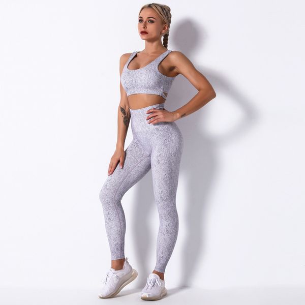 2020 printing quick drying clothes exercise suit shockproof gathered bra yoga pants set, Gray
2020 printing quick drying clothes exercise suit shockproof gathered bra yoga pants set, Gray