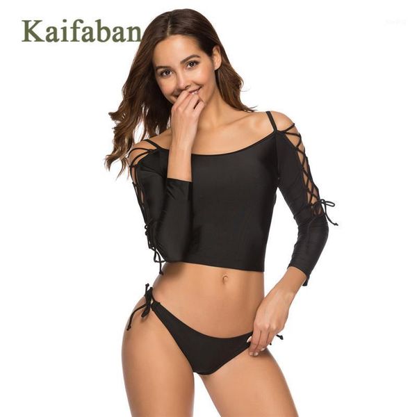 women black full sleeve hollow bandage bikini set swimsuit swimwear push up 2020 swim bath suit biquini plavky maillot tankini1, White;black
women black full sleeve hollow bandage bikini set swimsuit swimwear push up 2020 swim bath suit biquini plavky maillot tankini1, White;black