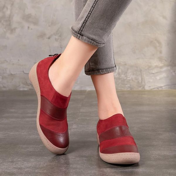2020 autumn new genuine leather women flat shoes zipper ladies ankle boots round toes mixed color vintage casual women flats, Black
2020 autumn new genuine leather women flat shoes zipper ladies ankle boots round toes mixed color vintage casual women flats, Black
