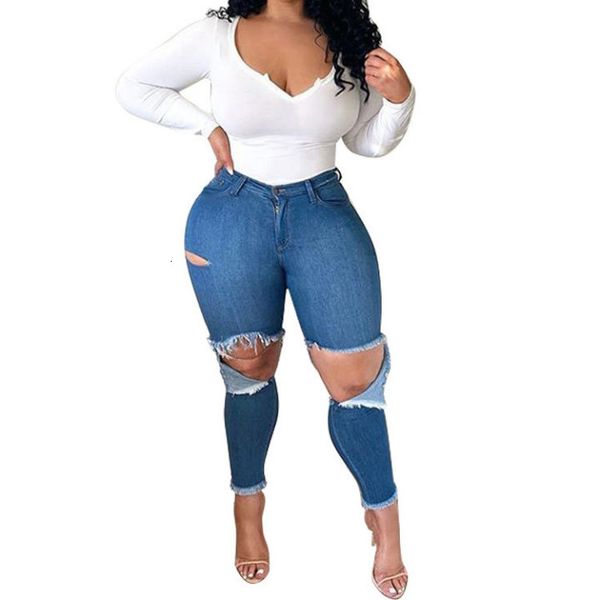 new 2020 summer big hole high stretch jeans pants, Blue
new 2020 summer big hole high stretch jeans pants, Blue