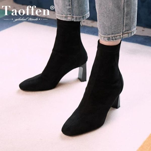 boots taoffen woman high heel square toe ankle fashion winter shoes office ladies footwear size 34-39, Black
boots taoffen woman high heel square toe ankle fashion winter shoes office ladies footwear size 34-39, Black