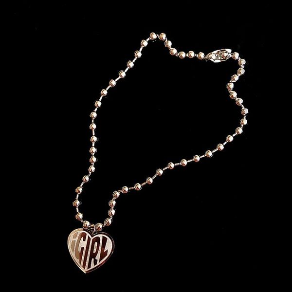 heart necklace heavy duty gothic streetwear chain necklace choker metal collar high polished, Silver
heart necklace heavy duty gothic streetwear chain necklace choker metal collar high polished, Silver