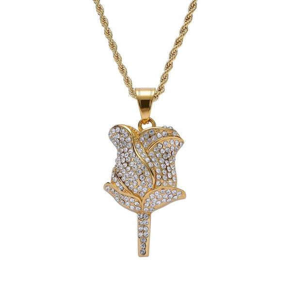 stainless steel jewelry rhinestone rose pendant rope chain box chain men women hip hop necklace jewelry gift sn198, Silver
stainless steel jewelry rhinestone rose pendant rope chain box chain men women hip hop necklace jewelry gift sn198, Silver