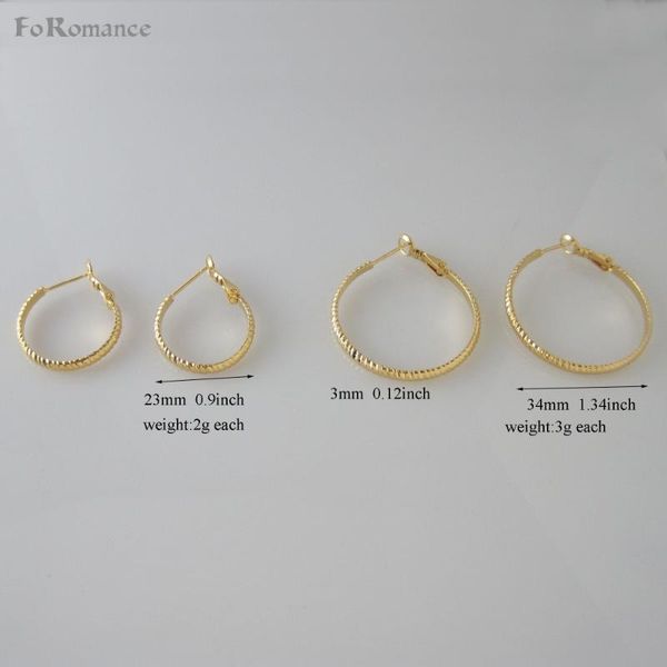 foromance/ new cute line carved two sizes - yellow gold gp filled huggie hoop 0.9"/ 1.34" earring, Golden;silver
foromance/ new cute line carved two sizes - yellow gold gp filled huggie hoop 0.9"/ 1.34" earring, Golden;silver