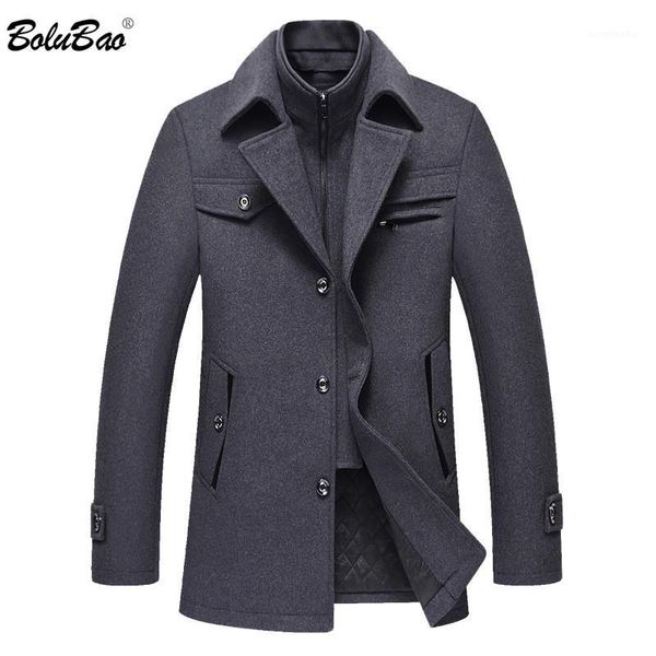 bolubao men winter wool coat men's fashion brand comfortable warm thick wool blends woolen pea coat male trench overcoat1, Black
bolubao men winter wool coat men's fashion brand comfortable warm thick wool blends woolen pea coat male trench overcoat1, Black