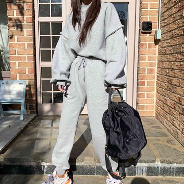 women's two piece pants galcaur casual sets for women round collar lantern sleeve high waist straight trousers solid set female clothi, White
women's two piece pants galcaur casual sets for women round collar lantern sleeve high waist straight trousers solid set female clothi, White