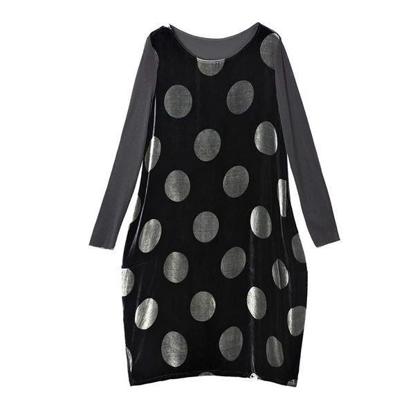 elegant vestido festa casual vestidos trendy ukraine plus size dress splicing robes long sleeve women dress boho women clothes, Black;gray
elegant vestido festa casual vestidos trendy ukraine plus size dress splicing robes long sleeve women dress boho women clothes, Black;gray