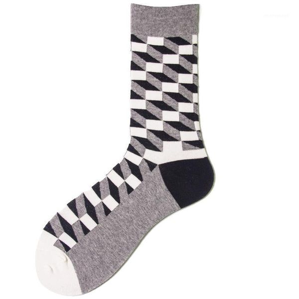 men's socks fashion fine paragraph diamond pattern argyle three-dimensional tube geometric funny large combed cotton happy gift1, Black
men's socks fashion fine paragraph diamond pattern argyle three-dimensional tube geometric funny large combed cotton happy gift1, Black
