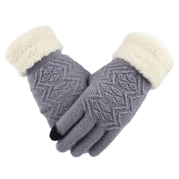 five fingers gloves women keep warm velvet autumn winter knitted touchscreen casual fashion accessories mittens1, Blue;gray
five fingers gloves women keep warm velvet autumn winter knitted touchscreen casual fashion accessories mittens1, Blue;gray