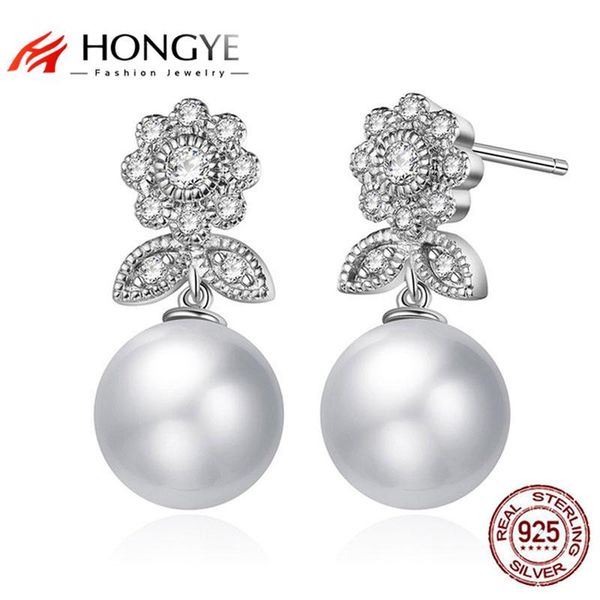 hongyr real 925 sterling silver jewelry shiny zircon crystal natural pearls sunflower earrings drop women wedding brincos
hongyr real 925 sterling silver jewelry shiny zircon crystal natural pearls sunflower earrings drop women wedding brincos