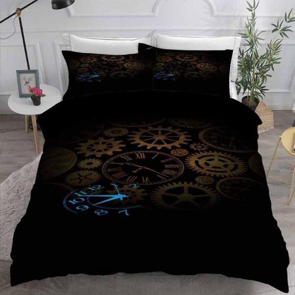 bedding sets clocks time set king black/blue duvet cover classic home textiles gears bedspreads 2/3 piece drop ship
bedding sets clocks time set king black/blue duvet cover classic home textiles gears bedspreads 2/3 piece drop ship