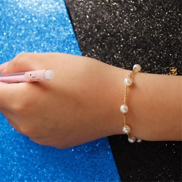 charm bracelets women fashion gold color beads pearl star beaded for party jewelry gift, Golden;silver
charm bracelets women fashion gold color beads pearl star beaded for party jewelry gift, Golden;silver