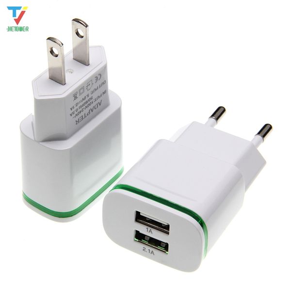 led light 2 ports usb charger charging adapters eu plug 5v 2a mobile phone wall adapter for xiaomi huawei samsung charging device
led light 2 ports usb charger charging adapters eu plug 5v 2a mobile phone wall adapter for xiaomi huawei samsung charging device