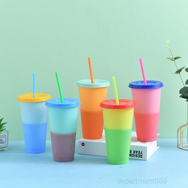 700ml color changing reusable eco-friendly water cups lid straw plastic drink mug durable tumbler discoloration owa1747
700ml color changing reusable eco-friendly water cups lid straw plastic drink mug durable tumbler discoloration owa1747