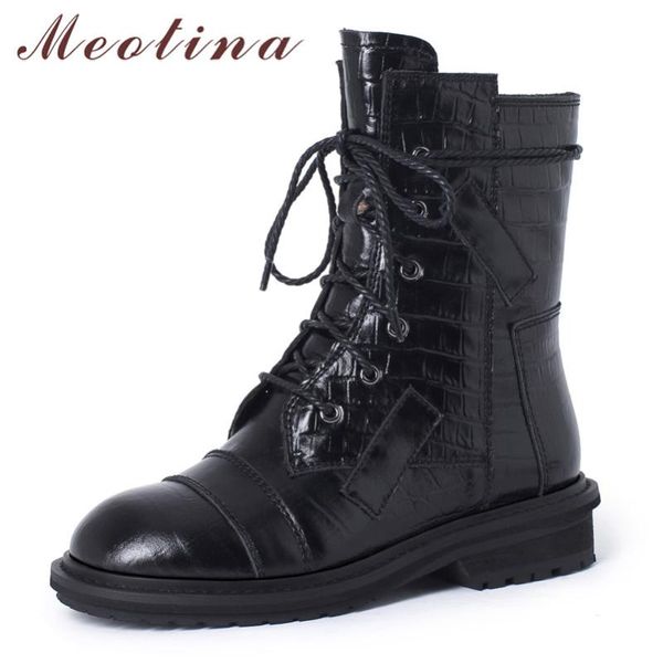 boots meotina winter ankle women natural genuine leather thick heel motorcycle zipper round toe shoes ladies autumn red 40, Black
boots meotina winter ankle women natural genuine leather thick heel motorcycle zipper round toe shoes ladies autumn red 40, Black