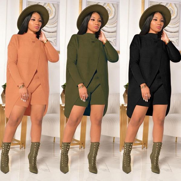 autumn winter irregular split long women skinny shorts set two piece set elegant ladies knitted sweater tracksuit, Gray
autumn winter irregular split long women skinny shorts set two piece set elegant ladies knitted sweater tracksuit, Gray