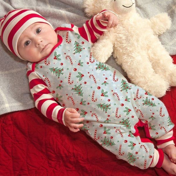 new baby jumpsuits cotton long sleeve christmas tree printed sleeve stripe stitching cute one-piece romper with hat lababy40, Blue
new baby jumpsuits cotton long sleeve christmas tree printed sleeve stripe stitching cute one-piece romper with hat lababy40, Blue