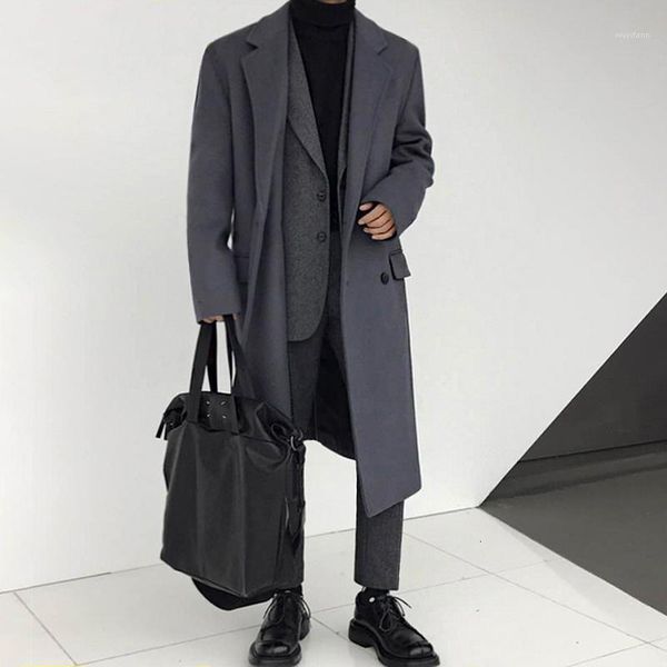 2019 autumn and winter new korean version of the medium and long woolen coat fashion casual solid color coat jacket gray / black1, Black
2019 autumn and winter new korean version of the medium and long woolen coat fashion casual solid color coat jacket gray / black1, Black