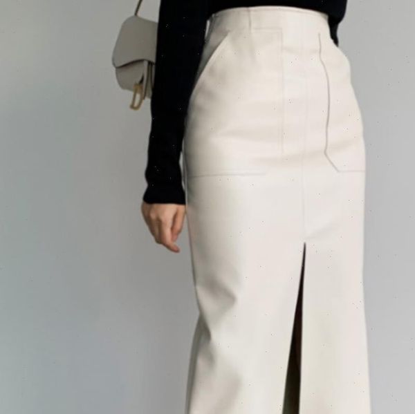 spring autumn women pu leather ol skirts high waist package hip skirt front split zipper midi pencil skirts, Black
spring autumn women pu leather ol skirts high waist package hip skirt front split zipper midi pencil skirts, Black