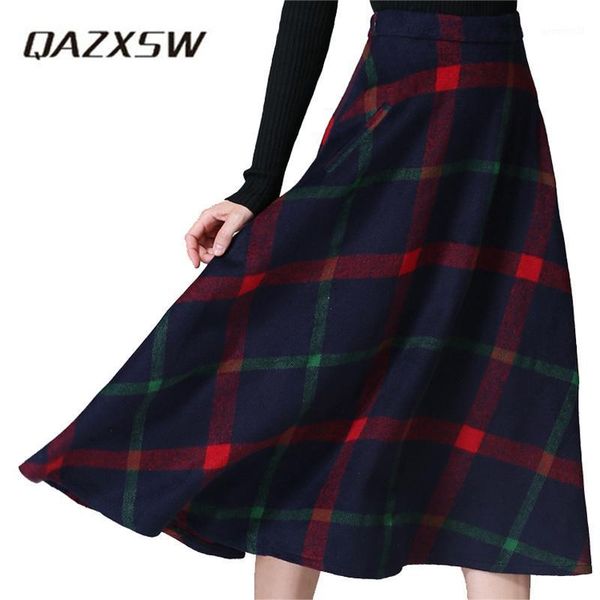 skirts qazxsw plaid skirt women long a-line british style woolen kilt winter vintage tartan umbrella yc1571, Black
skirts qazxsw plaid skirt women long a-line british style woolen kilt winter vintage tartan umbrella yc1571, Black