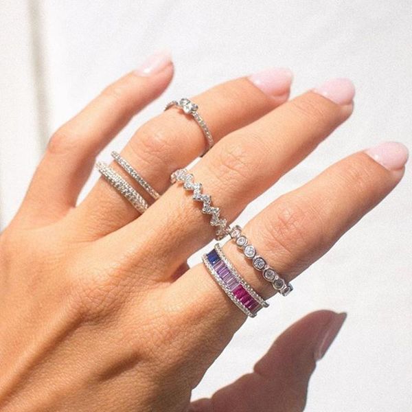 2020 fashion rainbow color cz engagement band ring for women luxury gorgeous european jewelry eternity love party, Slivery;golden
2020 fashion rainbow color cz engagement band ring for women luxury gorgeous european jewelry eternity love party, Slivery;golden