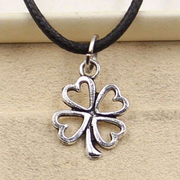tibetan silver color pendant clover necklace choker charm black leather cord factory price handmade jewelry m9ui
tibetan silver color pendant clover necklace choker charm black leather cord factory price handmade jewelry m9ui