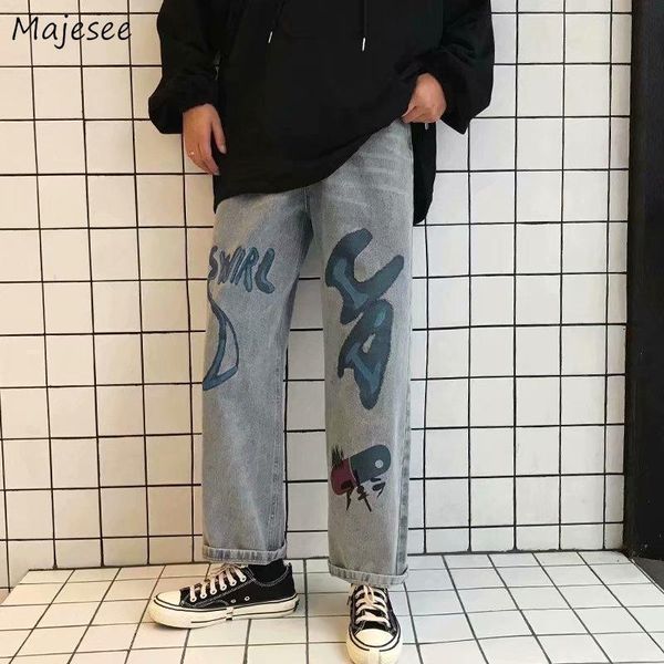 men's jeans men loose big size 2xl denim print wide leg full length straight students streetwear casual leisure hip hop all-match, Blue
men's jeans men loose big size 2xl denim print wide leg full length straight students streetwear casual leisure hip hop all-match, Blue