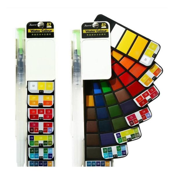 superior solid watercolor paint set beginner fountain pen child fan-shaped watercolor paint student painting wmtsiz sports2010, Black;red
superior solid watercolor paint set beginner fountain pen child fan-shaped watercolor paint student painting wmtsiz sports2010, Black;red