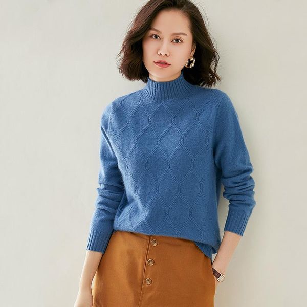 cashmere sweater women winter warm thick turtleneck pullover natural wool sweaters argyle shaped casual jacket female jumper, White;black
cashmere sweater women winter warm thick turtleneck pullover natural wool sweaters argyle shaped casual jacket female jumper, White;black
