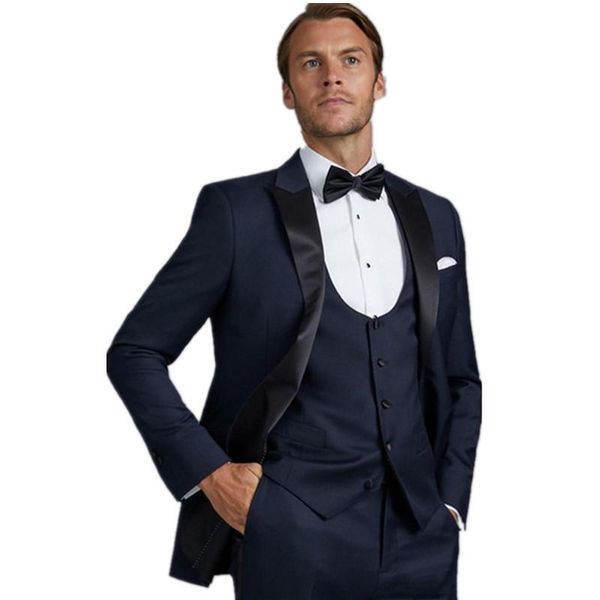 latest navy blue wedding suits groom slim fit tuxedos groomsmen suit regular blazers 3piece costume homme mariage, White;black
latest navy blue wedding suits groom slim fit tuxedos groomsmen suit regular blazers 3piece costume homme mariage, White;black