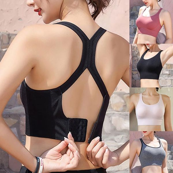 gym clothing sports bra high impact support woman push-up beautiful back yoga padded crop workout running underwear, White;black
gym clothing sports bra high impact support woman push-up beautiful back yoga padded crop workout running underwear, White;black
