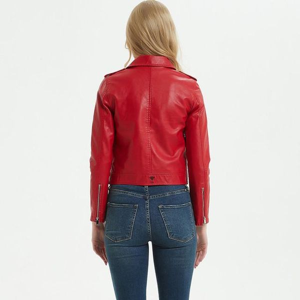 women's leather & faux autumn winter pu jackets coats casual motorcycle biker slim jacket basic coat black red outwear female
women's leather & faux autumn winter pu jackets coats casual motorcycle biker slim jacket basic coat black red outwear female