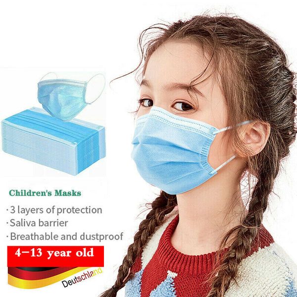layer disposable elastic mouth 3 soft breathable hygiene children kids face mask blue
layer disposable elastic mouth 3 soft breathable hygiene children kids face mask blue