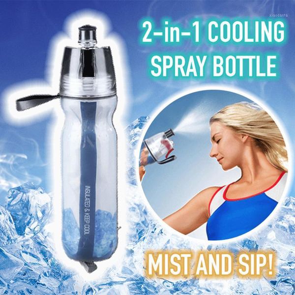 2-in-1 cooling spray bottle sport water bottle portable plastic drinking bottles md881
2-in-1 cooling spray bottle sport water bottle portable plastic drinking bottles md881