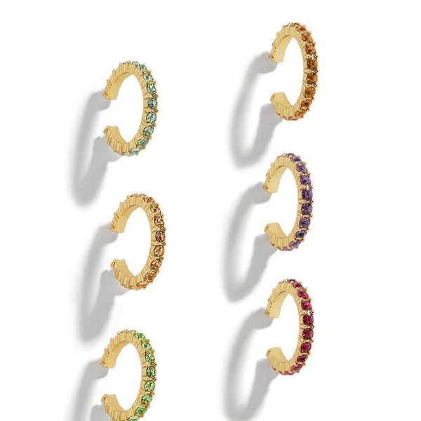 6pcs fashion small ear cuff set earring for women colorful cubic zirconia clip earring stackable cartilage earring no qylpnf, Silver
6pcs fashion small ear cuff set earring for women colorful cubic zirconia clip earring stackable cartilage earring no qylpnf, Silver