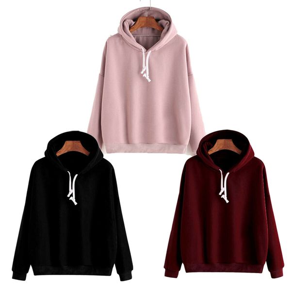 men women autumn winter fashion causal hoodies 3 colors solid long sleeve hooded pullover cotton clothes, Black
men women autumn winter fashion causal hoodies 3 colors solid long sleeve hooded pullover cotton clothes, Black