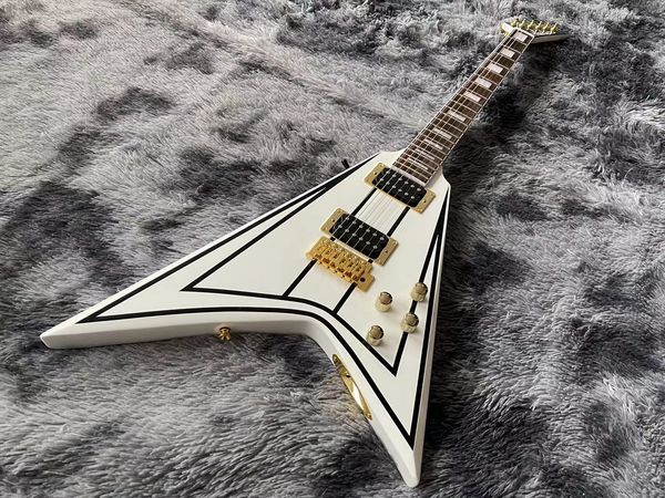 custom jacks r abnormity v-shaped dovetail electric guitar white body dark stripes golden hardware
custom jacks r abnormity v-shaped dovetail electric guitar white body dark stripes golden hardware