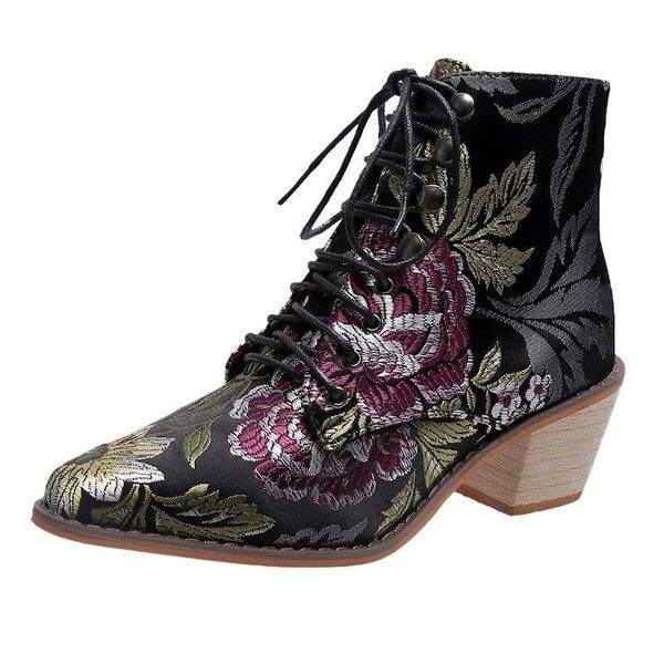 2020 fashion retro women boots embroider ethnic ankle boots lace up pointed toe flat heel shoes warm red black booties
2020 fashion retro women boots embroider ethnic ankle boots lace up pointed toe flat heel shoes warm red black booties