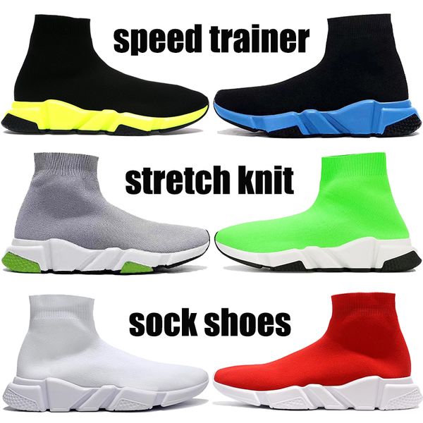 speed trainer casual sock shoes black green blue beige oreo triple red white volt stretch knit men women sneakers us 5.5-11
speed trainer casual sock shoes black green blue beige oreo triple red white volt stretch knit men women sneakers us 5.5-11