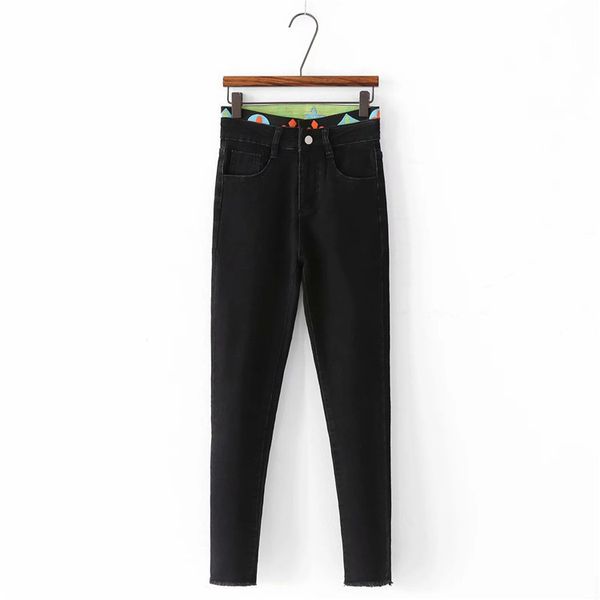 winter plush denim fashionable splicing high waist slim pants women's casual versatile elastic leggings, Blue
winter plush denim fashionable splicing high waist slim pants women's casual versatile elastic leggings, Blue
