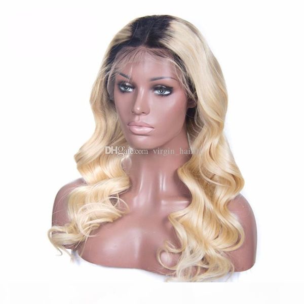 two tone 1b 613 blonde front lace wig ombre body wave blonde full lace wigs brazilian virgin hair glueless hair wigs, Black;brown
two tone 1b 613 blonde front lace wig ombre body wave blonde full lace wigs brazilian virgin hair glueless hair wigs, Black;brown