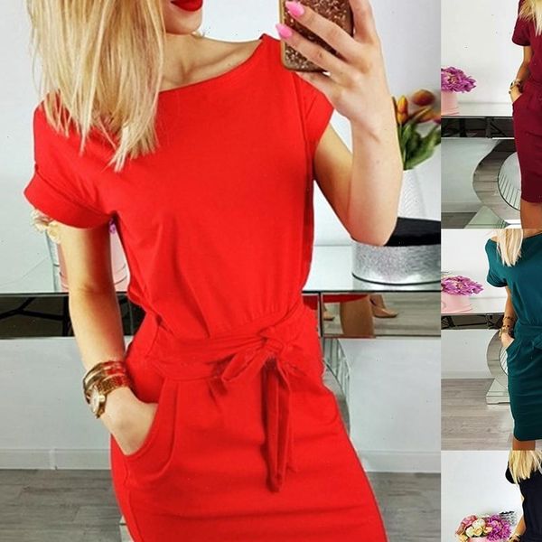 chic women short sleeve round neck slim waistband pocket bodycon midi dress drop shipping good quality, Black;gray
chic women short sleeve round neck slim waistband pocket bodycon midi dress drop shipping good quality, Black;gray