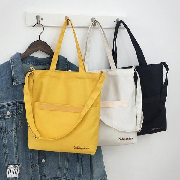 shoulder bags women's canvas handbags simple casual handle tote bag crossbody