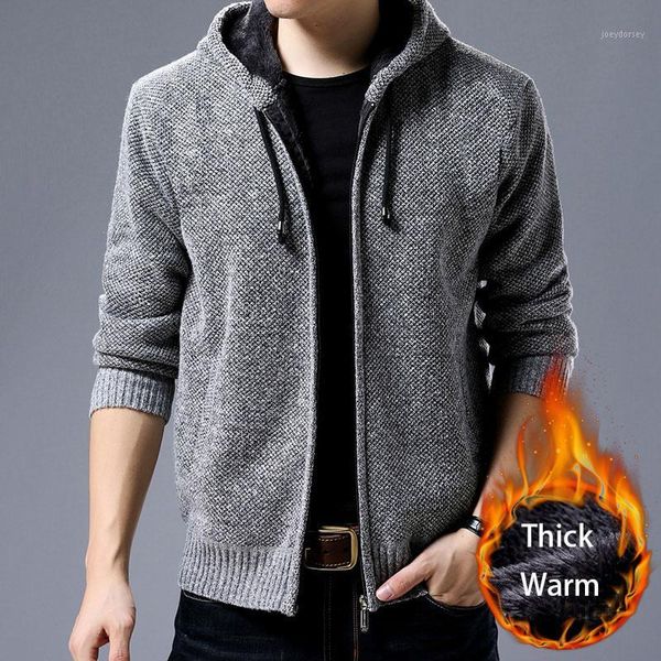 men wool sweaters solid male cardigan 2018 fashion mens winter clothing plus velvet thickening hooded sweater coat1, White;black
men wool sweaters solid male cardigan 2018 fashion mens winter clothing plus velvet thickening hooded sweater coat1, White;black