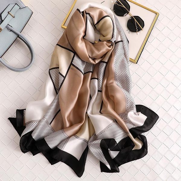 scarves 2021 bandana beach stoles hijab summer women soft long print silk lady shawl and wrap, Blue;gray
scarves 2021 bandana beach stoles hijab summer women soft long print silk lady shawl and wrap, Blue;gray