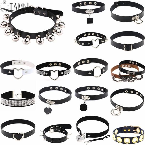 chokers harajuku punk rock gothic pu leather heart round spike rivet collar choker necklace body jewelry birthday party gift, Golden;silver
chokers harajuku punk rock gothic pu leather heart round spike rivet collar choker necklace body jewelry birthday party gift, Golden;silver