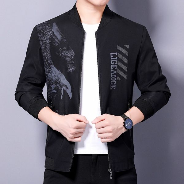 m xl - 3xl 4xl new autumn 2020 men jacket long sleeve formal slim with pocket and digital animal letter print black blue, Black;brown
m xl - 3xl 4xl new autumn 2020 men jacket long sleeve formal slim with pocket and digital animal letter print black blue, Black;brown
