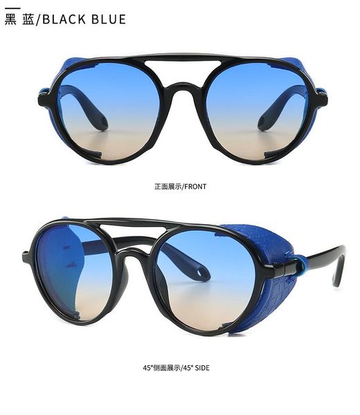 sunglasses 2021 lvvkee brand design leather sun glasses fashion vintage steam punk style round side shield oculos, White;black
sunglasses 2021 lvvkee brand design leather sun glasses fashion vintage steam punk style round side shield oculos, White;black