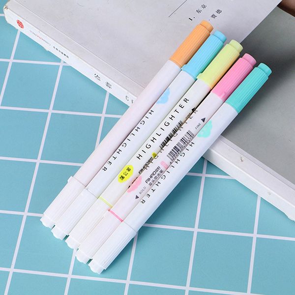 5 pcs/set candy color dual bold fine tip milkliner art marker pen colorful diary decoration highlighter pens stationery painting
5 pcs/set candy color dual bold fine tip milkliner art marker pen colorful diary decoration highlighter pens stationery painting